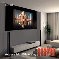 Draper Access MultiView/Series V - Встраиваемый мультиформатный экран с системой натяжения 103-132"